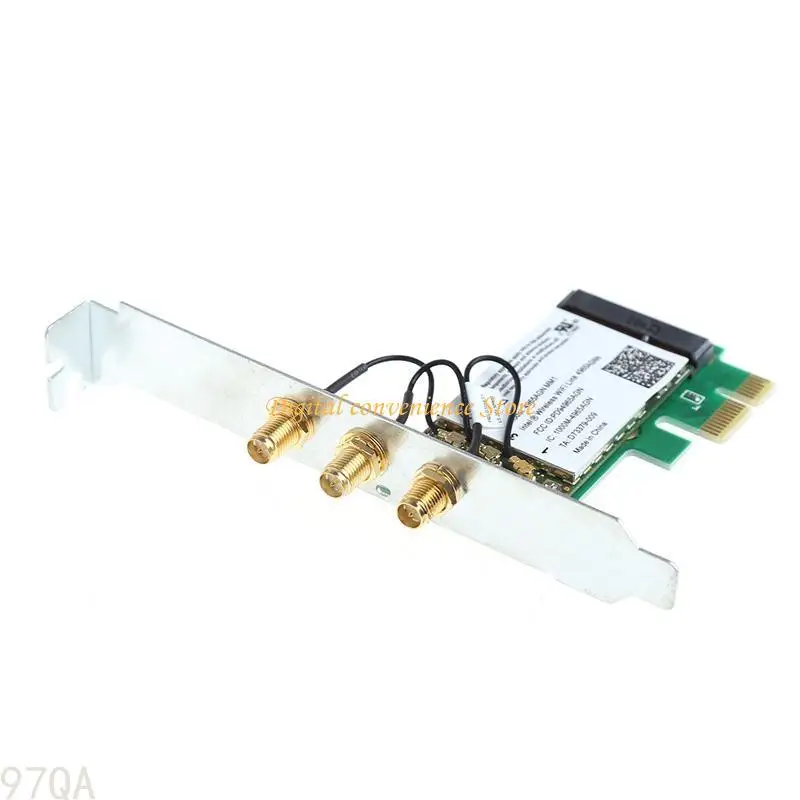 97QA耐久性ワイヤレスデュアルバンド2.4/5GHz 300M WiFiコンバーターカードインテル4965Agn