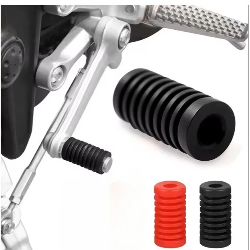 

2Pcs Universal Motorcycle Gear Shift Shifter Lever Foot Pad Pedal Rubber Cover Moto Start Foot Pegs Pad Motorcycle Accessories