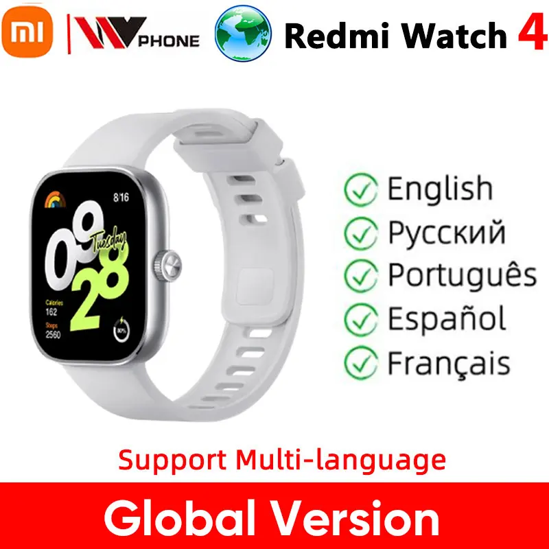 

Global Version Redmi Watch 4 Ultra Large 1.97'' AMOLED Display GPS GNSS Smartwatch Bluetooth Phone Call Smart Sleep Monitoring