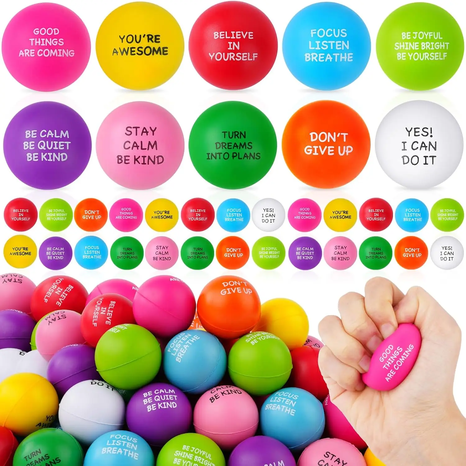 210 PCS Stress Balls, Stress Balls for Adults & Kids, Stress Toys