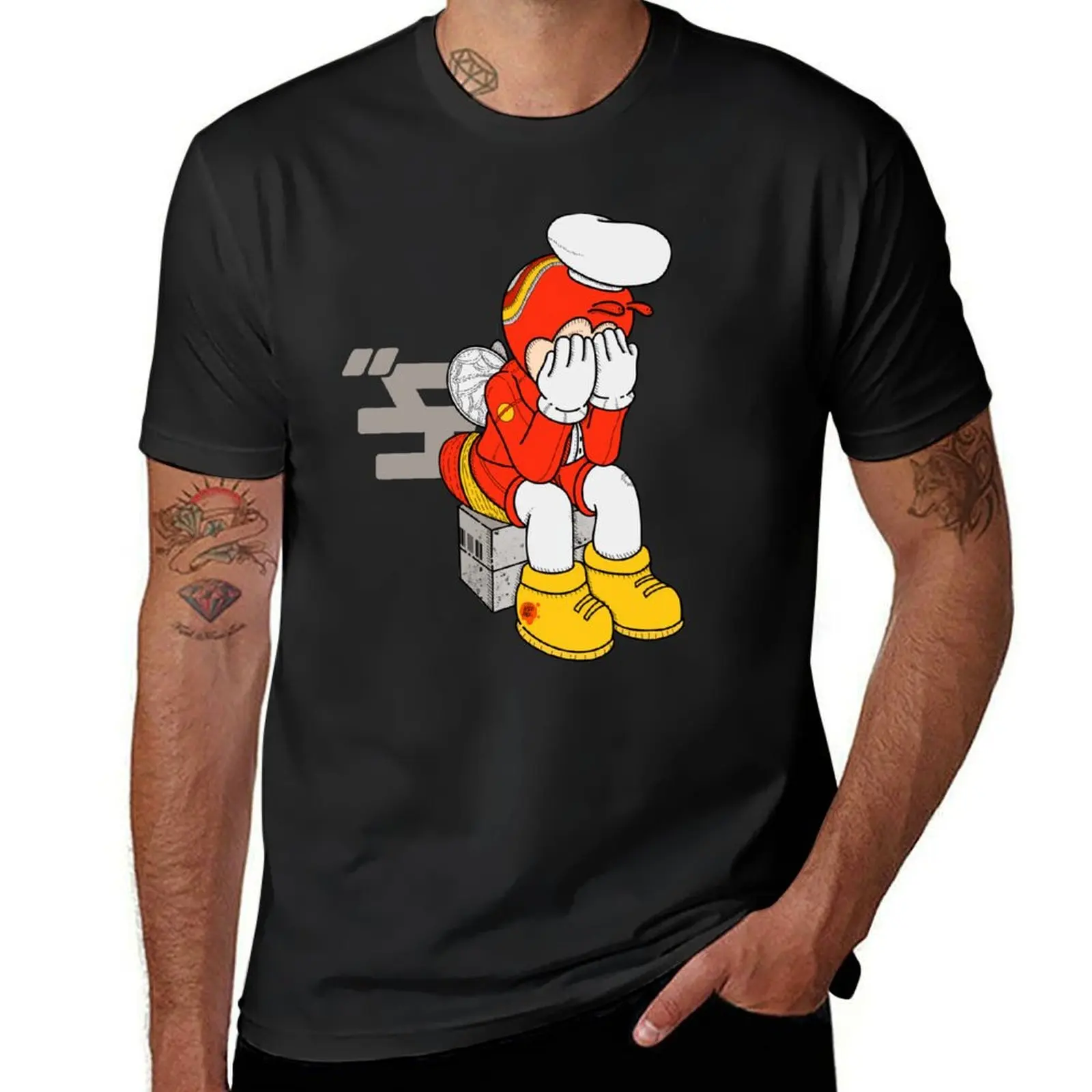 

JOLLIBEE SADBOI KAMUSTA KA BIG 3 T-Shirt animal prinfor boys cute clothes workout shirts for men
