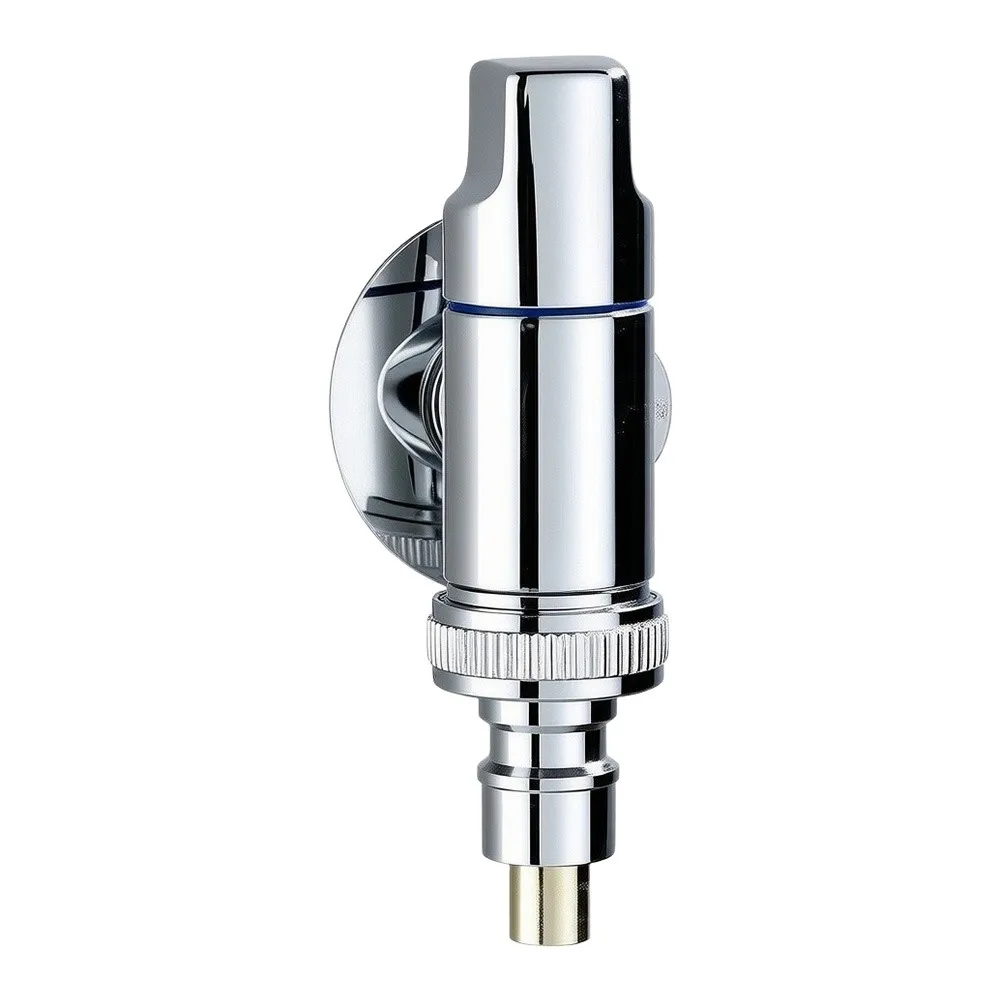 1pcs Copper Washing Machine Tap Valve 90 Degree Rotatable Anti‑leak Structure Water Control Faucet For Home Laundry Equipment