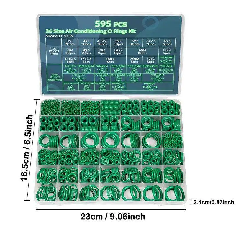 automotive air conditioner O-rings, compressor seals, repair boxes, rubber sets