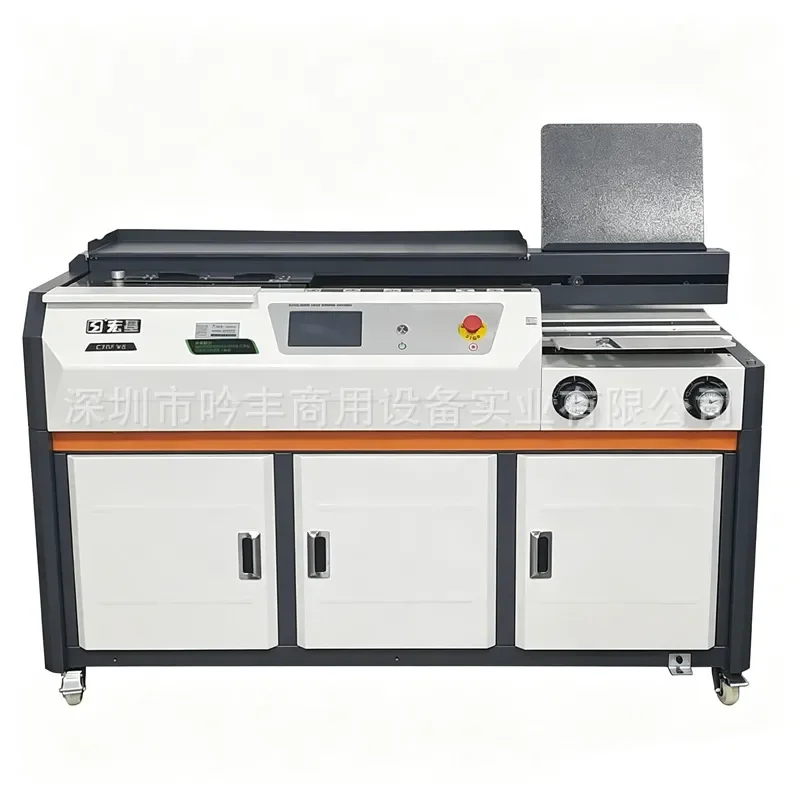 Automatic gluing machine A3 format servo side glue milling back bid book album hot melt binding machine graphic fast printing