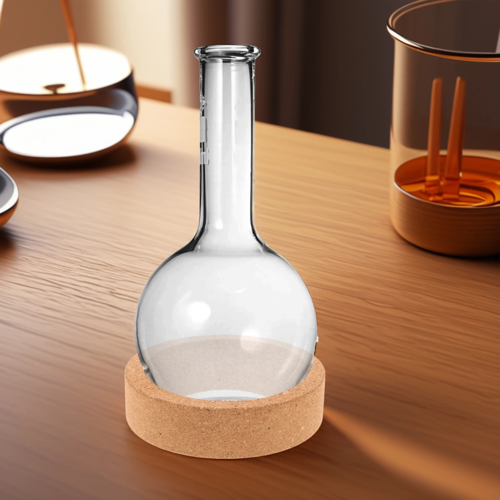 

2Pcs Flask Cork Lab Support Round Bottom Beaker Lab Flask Rings Stable Design Long Lasting Material