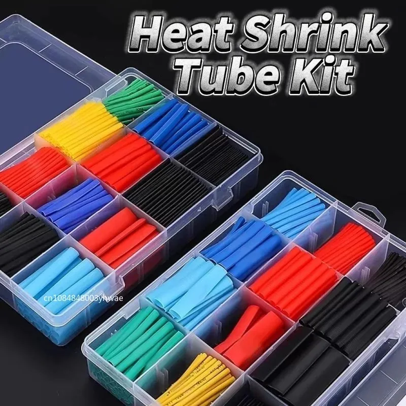 

Изоляционная оболочка Термоусадочная трубка Комплект термостойких трубок Полиолефиновая термоусадочная трубка Проводной кабель Водонепроницаемая усадка 2:1