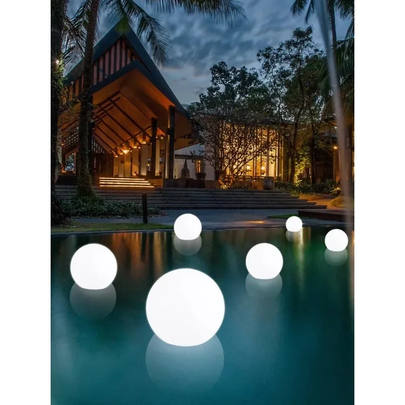 Waterproof floating ball lamp outdoor landscape courtyard engineering lighting decoration luminous ball lamp swimming pool lamp