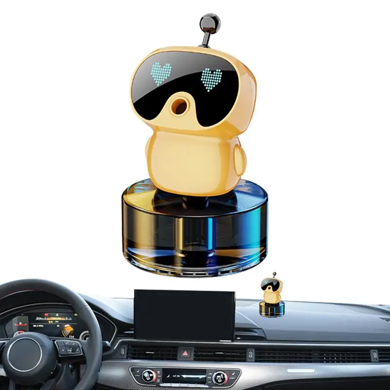 Car Air Freshener auto Exquisite Robot Design Aromatherapy Bottle Air Outlet vehicle Diffuser Osmanthus Fragrance Odor Removal