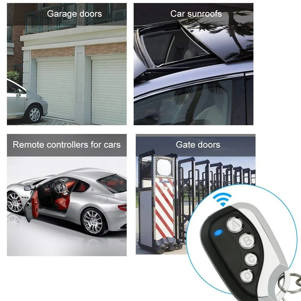 433MHz Wireless Remote Control Copy Function 433.92MHz RF Transmitter Auto Cloning Duplicator for Garage Door Car CAME Remotes