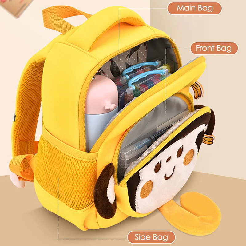 2023 New Monkey School Backpacks for Boys Toddler Kids School Bags Elementary School Students Book Bag Girl Bag Mochila Infantil