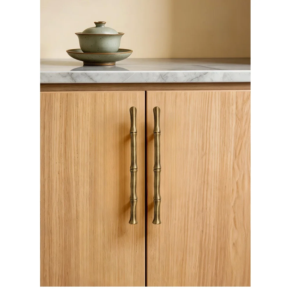 1pc Creative Node Solid Brass Pull Handle Cabinet Handle For Antiques Wardrobe Doors Drawers Cabinets TV Units Entryway