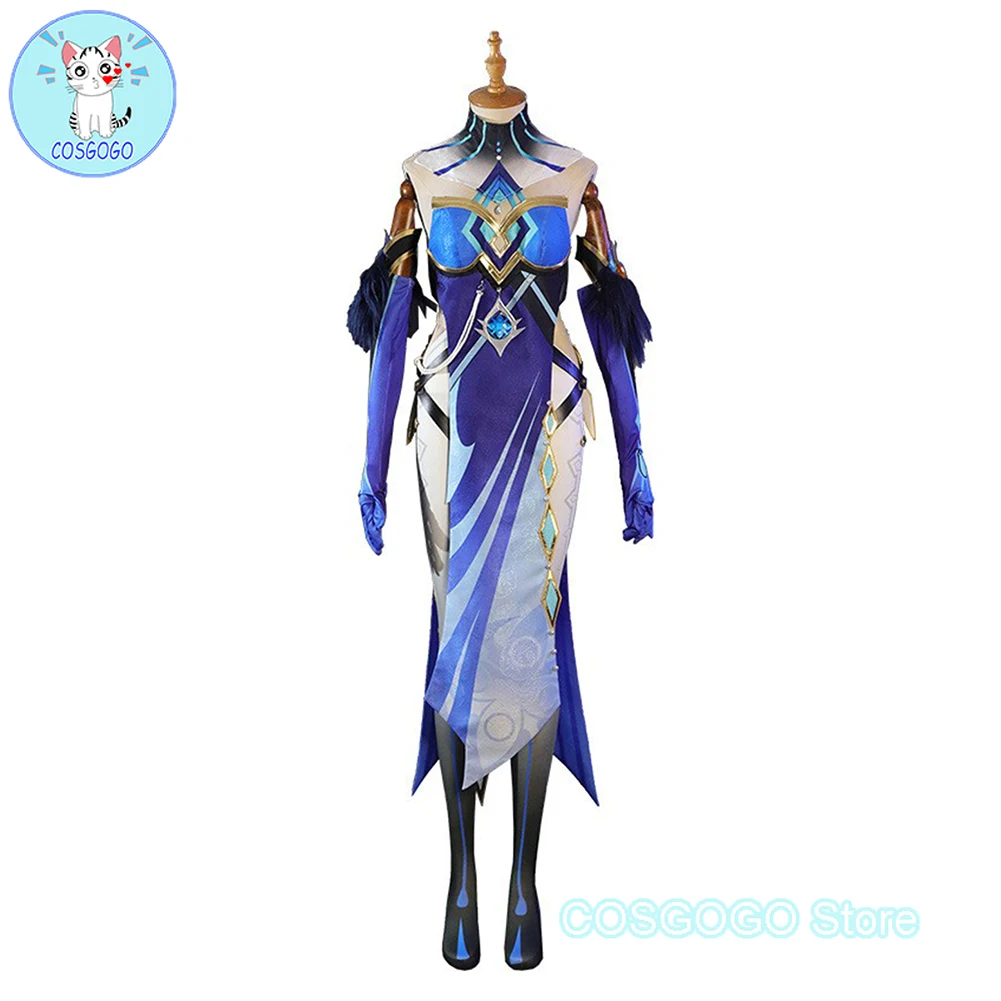 COSGOGO Mirror Maiden Cosplay Costume Genshin Impact  Outfits Halloween Carnival Suit Cosplay Anime