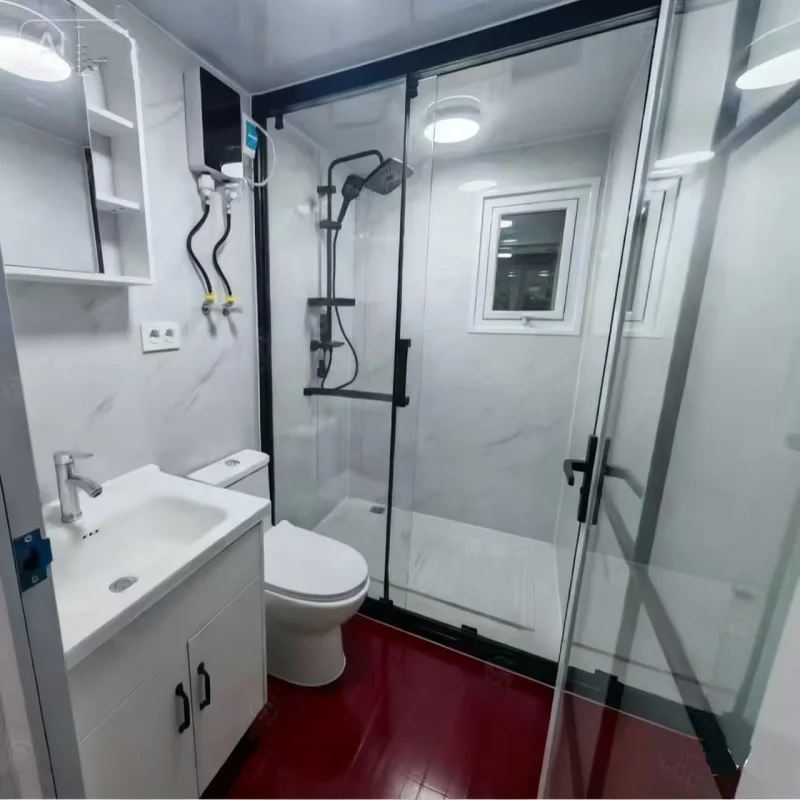 منازل حاوية فاخرة مسبقة الصنع، هيكل فولاذي مقاوم للطقس مع غرفة المعيشة وغرفة النوم #6