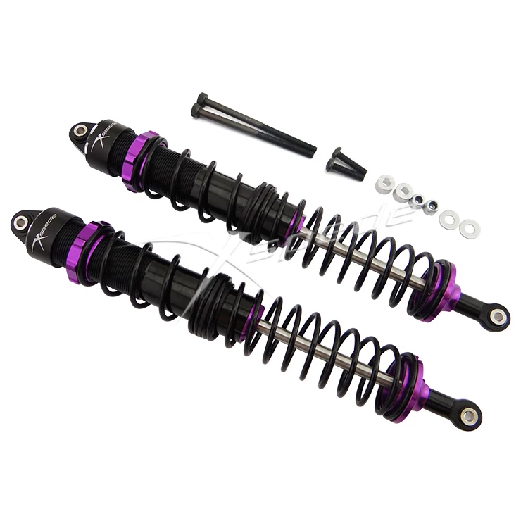 RCAWD Amortisseurs à ressort interne de 100 mm pour échelle 1/10, 2 amortisseurs en alliage avec plus de ressorts pour voiture RC Hobby HPI Venture FJ Cruiser (noir RCAWD Amortisseurs à ressort interne de 100 mm pour échelle 1/10, 2 amortisseurs en alliage avec plus de ressorts pour voiture RC Hobby HPI Venture FJ Cruiser (noir