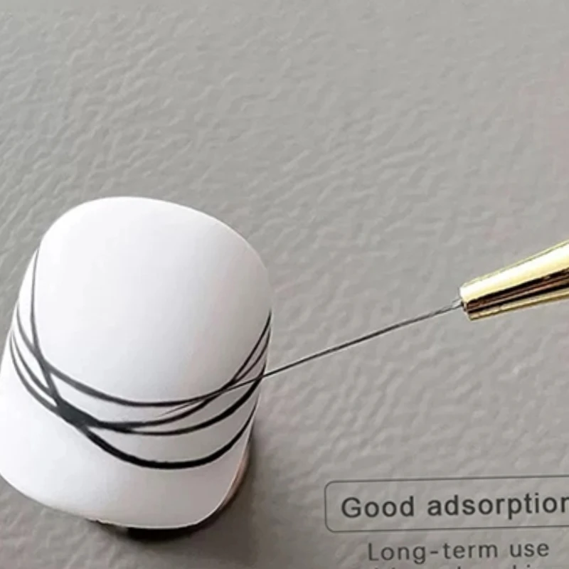 Juego de 5 pinceles profesionales para delineador de uñas, pincel de línea fina para uñas, pinceles de dibujo de precisión para esmalte de uñas de Gel