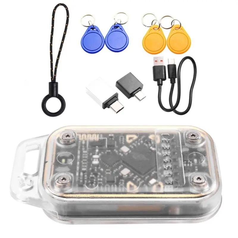 PHILE-Chameleon V3.0 Reader Writer RFID Smart Chip Reader ID IC Tag Copyer Smart Card Emulator+ 2X UID/CUID Keychain