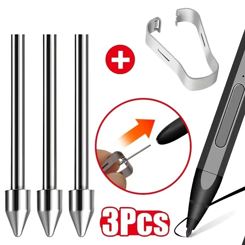 Replacable Pencil Nib For Samsung Galaxy Tab S7 S9+ S23 Note 20 Titanium Alloy Touch Stylus Pen Tip Wear Resistant Spare Pen Tip
