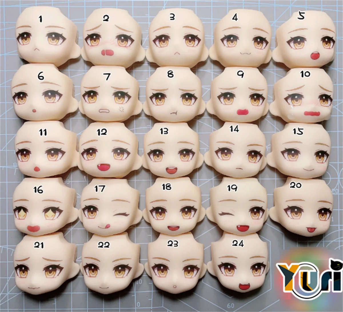 Yuri Game Honkai: Star Rail Yanqing Handmade OB11OB22 OB24 Water Paste Face Alternate Face Expression Anime Cosplay