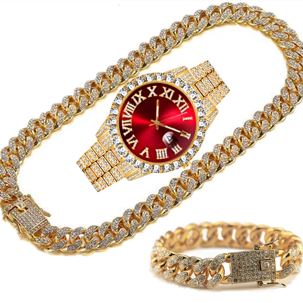 Luxury Watch Miami - Reloj de Lujo Dorado para Hombre,