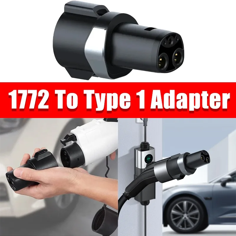 

1772 To Type 1 Adapter for Tesla Model X, Y, 3, and Y Electric Vehicle Charger Connector Adapter Gun-Style Receptacles Car Parts