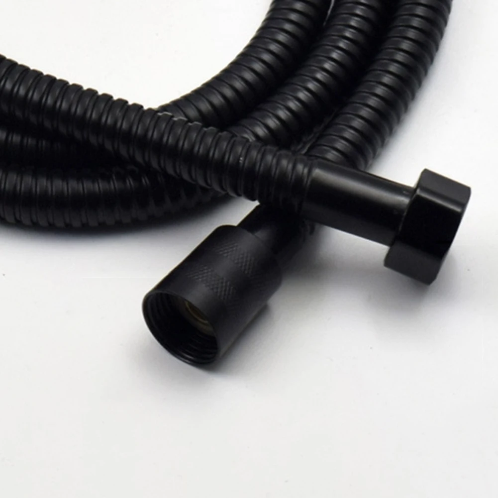 Shower Hose 1.5m Length Handheld Shower Head Matte Black Flexible Shower Hose 20mm Pipe Diameter Bathroom Hose Accessories