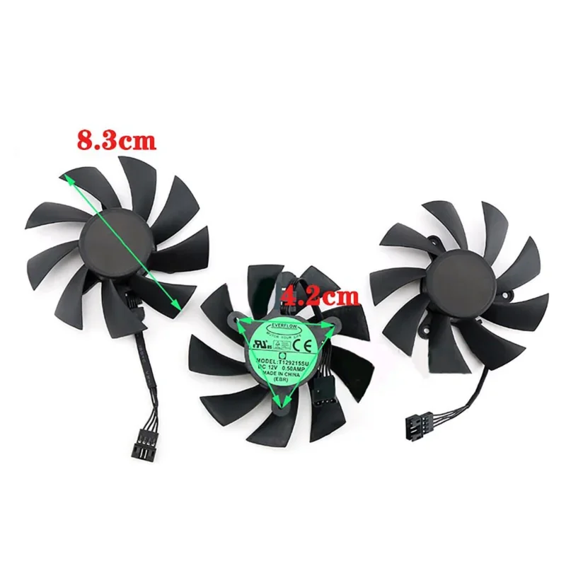 For Gigabyte RTX 2080ti 2080 2070 Gaming Graphics Card Cooling Fan PLA09215S12H
