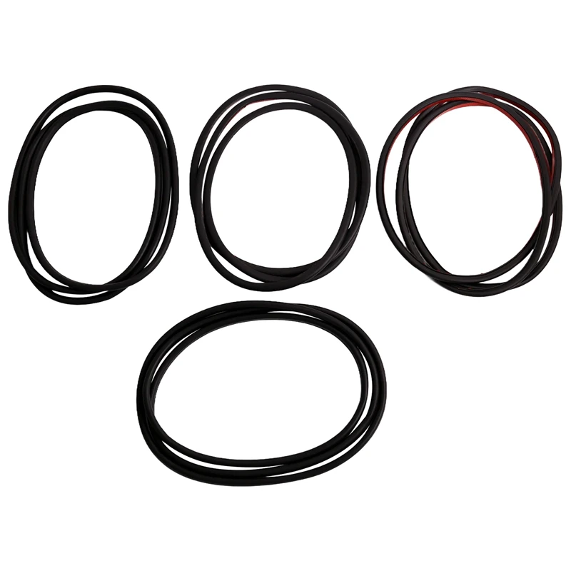 4Pcs Car Door Seal Rubber Strip Outside For VW Tayron 2019-2025 55G837701 55G837702 55G839701 55G839702