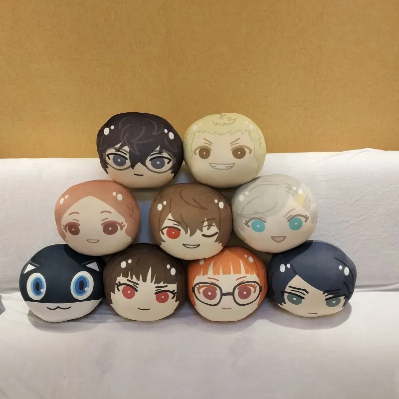 Anime Persona 5 Amamiya Ren Makoto Niijima Akechi Goro Figure Plush Pillow Kawaii Cosplay Cotton Dolls Pendant for Kids Gift