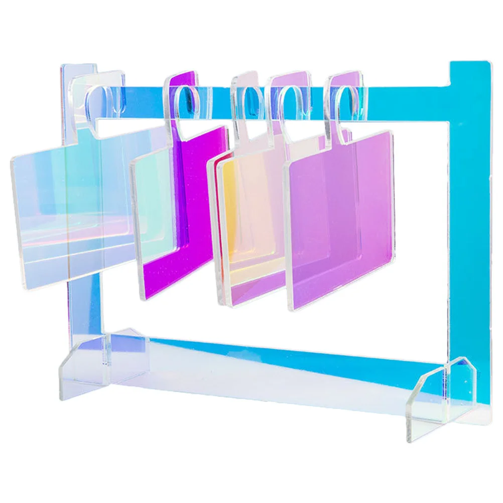 

1Set Iridescent Acrylic Nail Tips Display Board Durable Hanging Frame False Nail Art Organizer Manicure Display Board