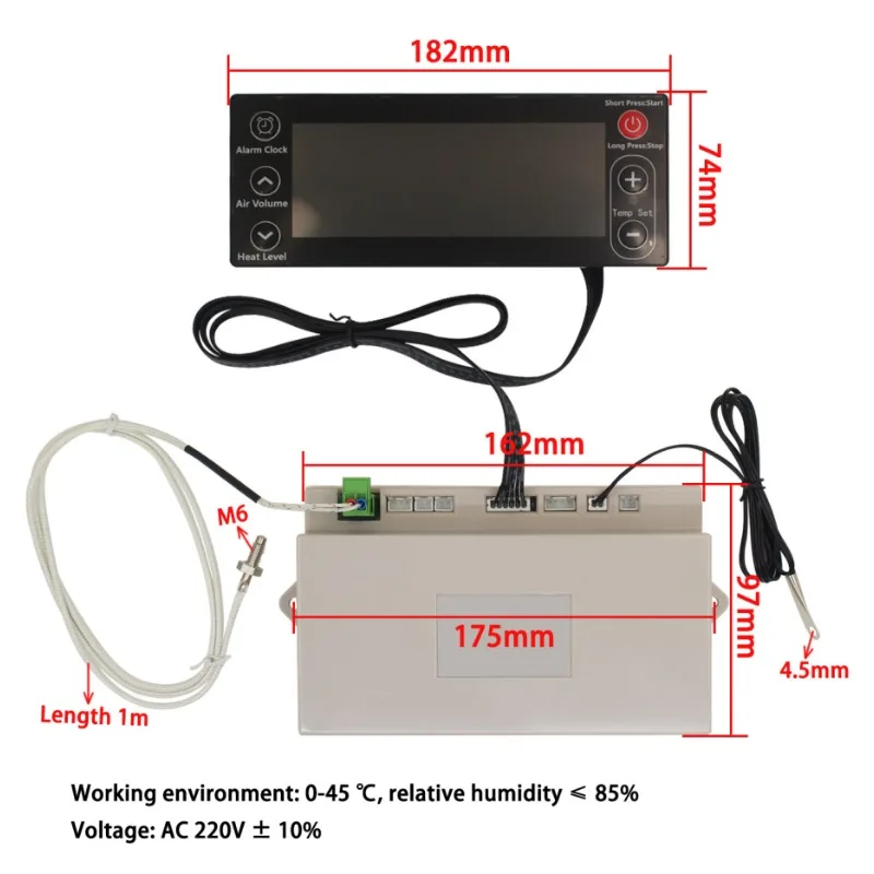 220V Intelligent Controller for Biomass Pellet Stove/Fireplace Home Heating Stove Automatic Temperature Control Circuit Board