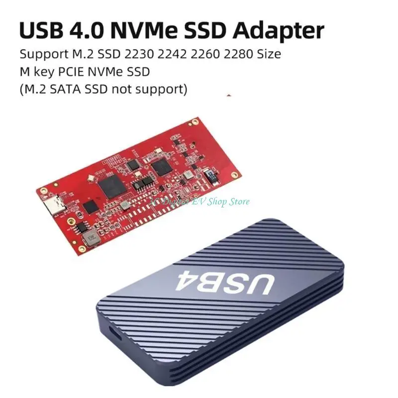 

E74D NVME — Корпус внешнего твердотельного накопителя — Корпус для твердотельного накопителя M.2 40 Гбит/с с USB4 Type-C