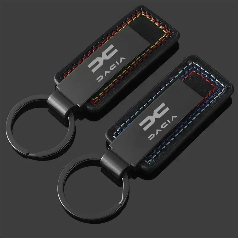 Alloy Car Keychain for Renault Dacia Duster Spring Logan Sandero Jogger Lodgy Bigster Dokker 2023 2024 Key Chain Rings Gifts