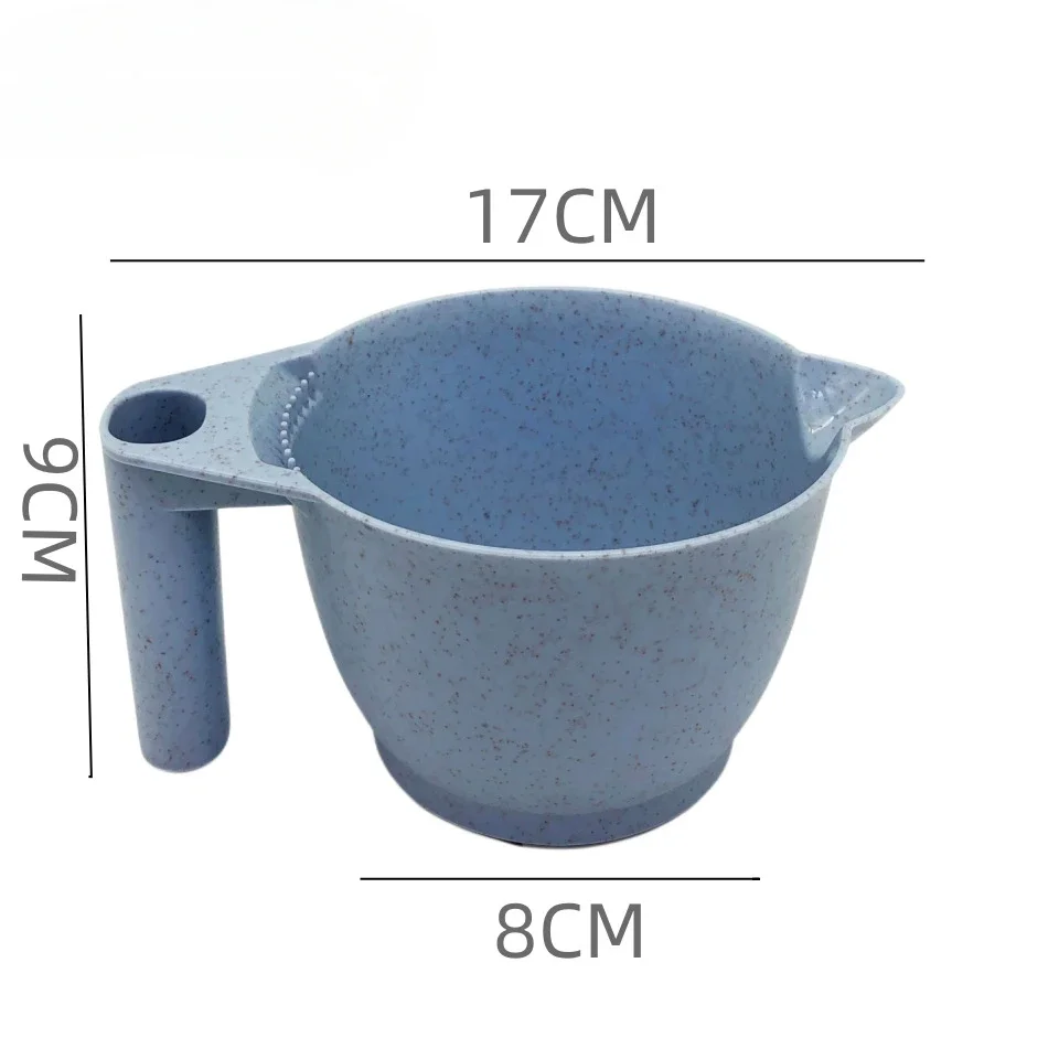 Professional Hair Color Mixing Bowl Hair Dying Applicator Wheat Straw Large Capacity Hairdressing Salon Styling Accessories 그릇