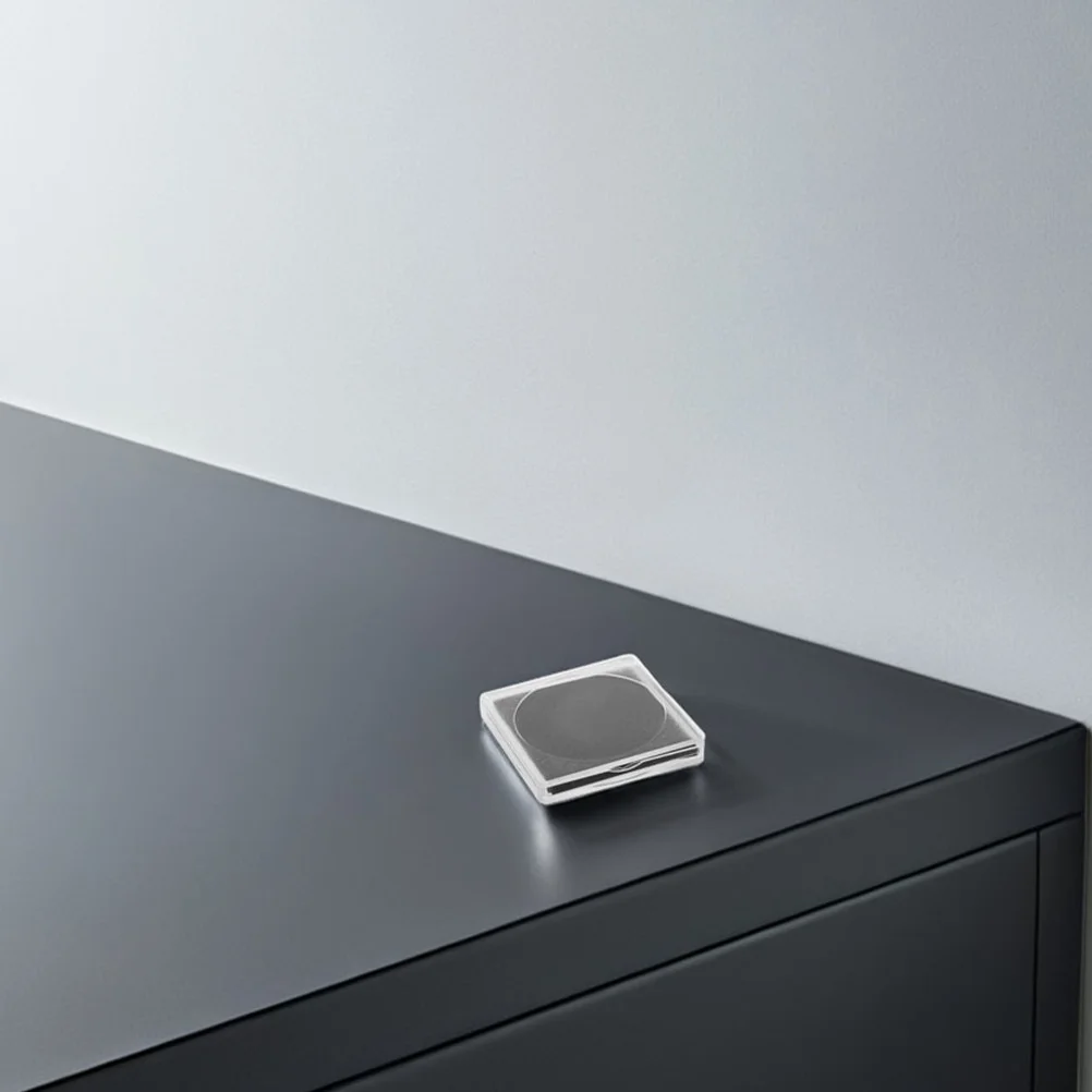 25pcs Collection Box Transparent Square Storage Organizer Portable Compact Design For Easy Viewing Plastic Coin Holder Case