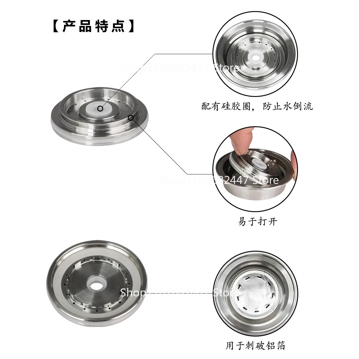 Convertidor dos en uno de taza cápsula Vertuo a Nespreso, soporte de cápsulas grande a pequeño, adaptador de doble propósito de una máquina