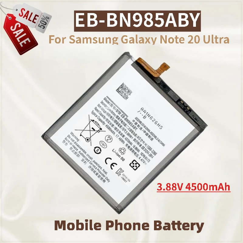 

Phone Battery EB-BN985ABY 3.88V 4500mAh For Samsung Galaxy Note 20 Ultra Brand New High Quality Replacement Battery