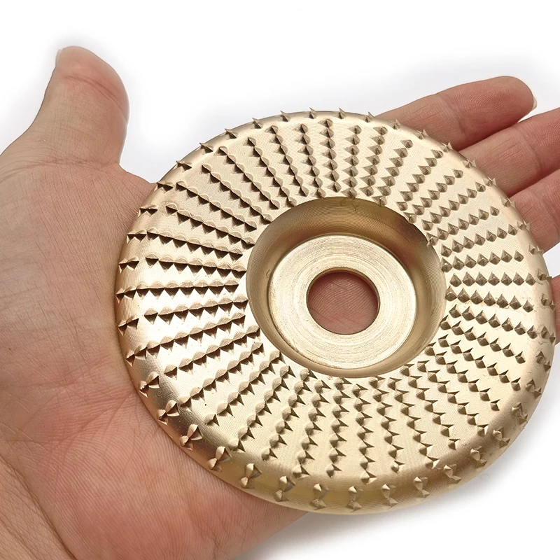 1 pz Plat-Arc molatura del legno mola per lucidatura disco rotante levigatura strumento per intaglio utensili a disco abrasivo per smerigliatrice angolare foro da 4 pollici