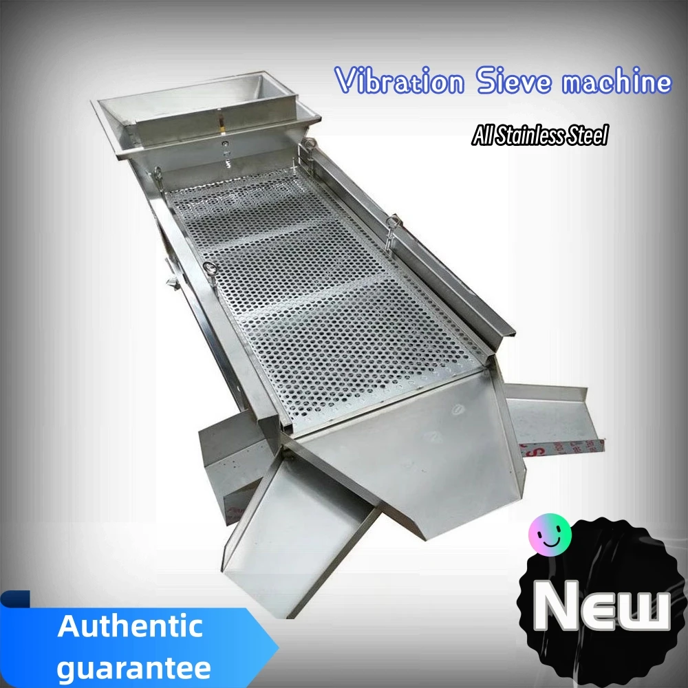 

Food sieve machin three layers sieves 40*120cm vibrating electric screen electrostatic Large granular material packing machine