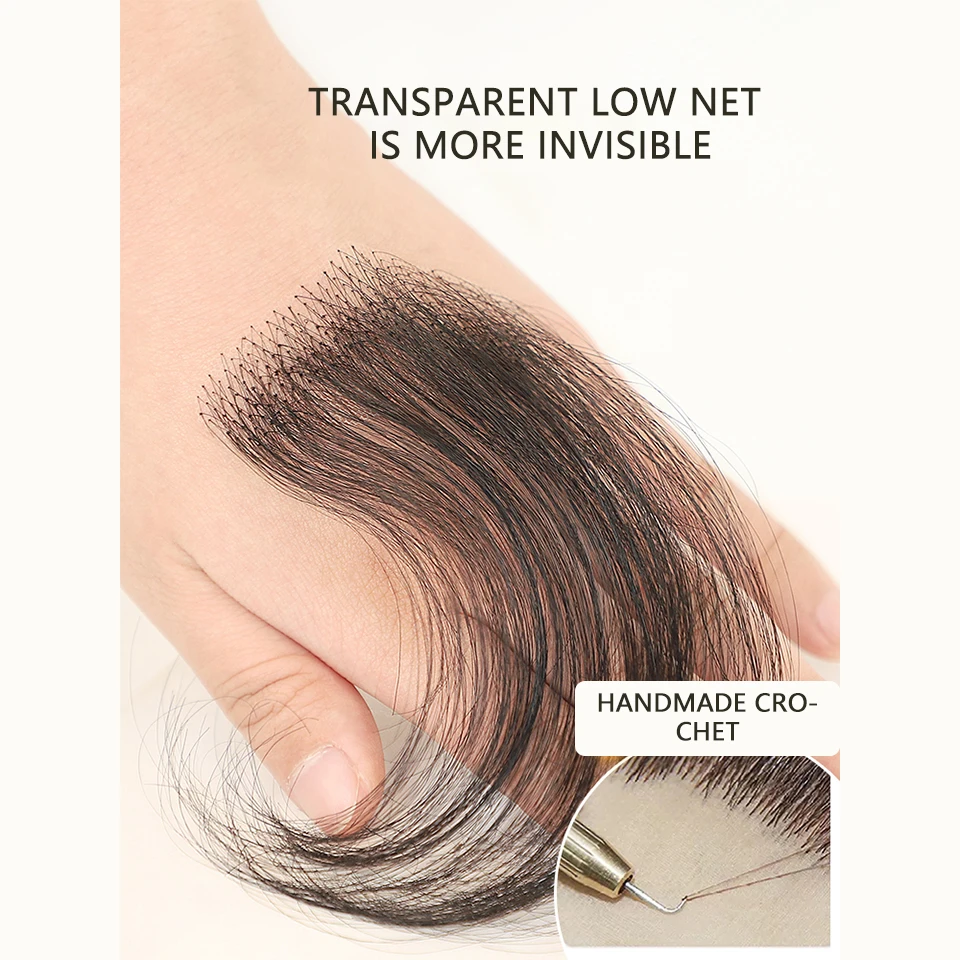 EASTSECRET 2PC The Forehead Hairline Patch Can Be Trimmed With Ultra-thin Natural Invisible And Scarless Lanugo Bangs