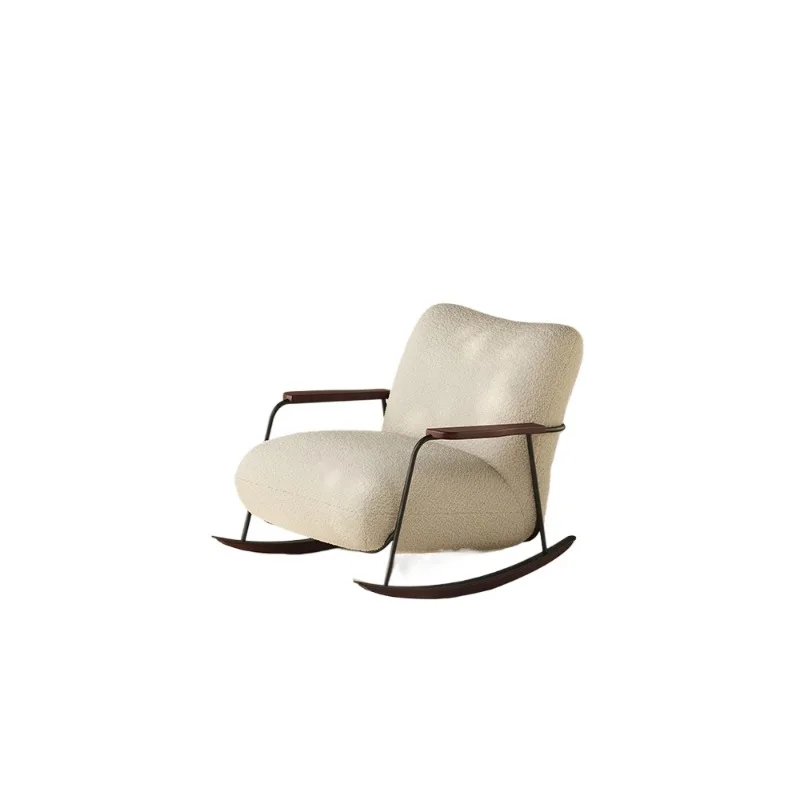Medieval simple sofa chair household living room lazy recliner single balcony leisure chair