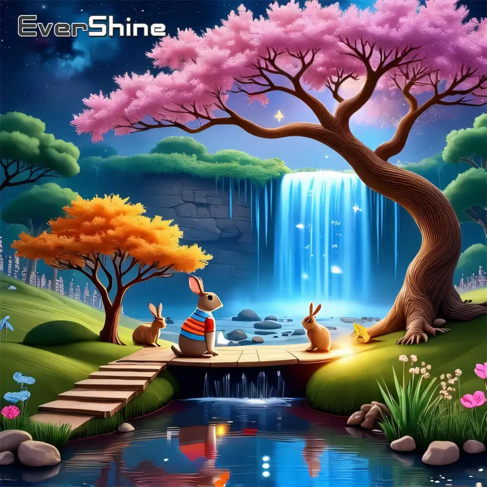 

Evershine DIY Diamond Painting Tree Full Square Round Diamond Mosaic Waterfall Landscape New Arrival Child Gift