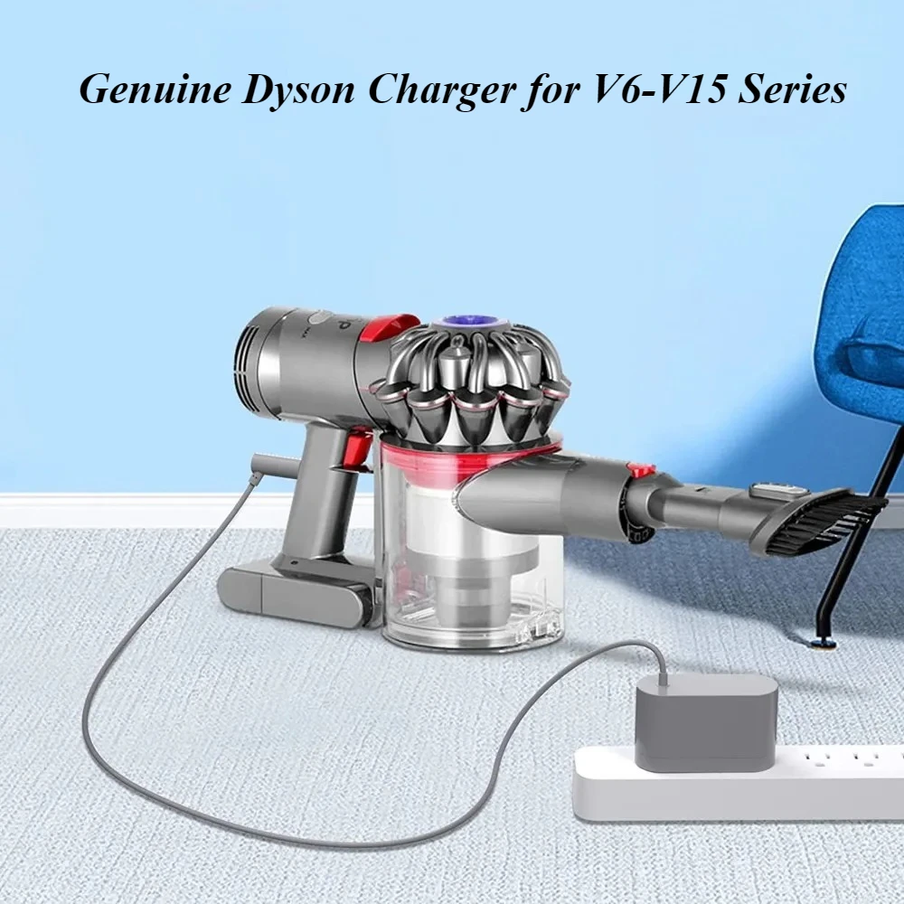 

Genuine Dyson Charger for V6-V15 Series | Fast Charging Power Adapter Cord | Vacuum Cleaner Replacement Part