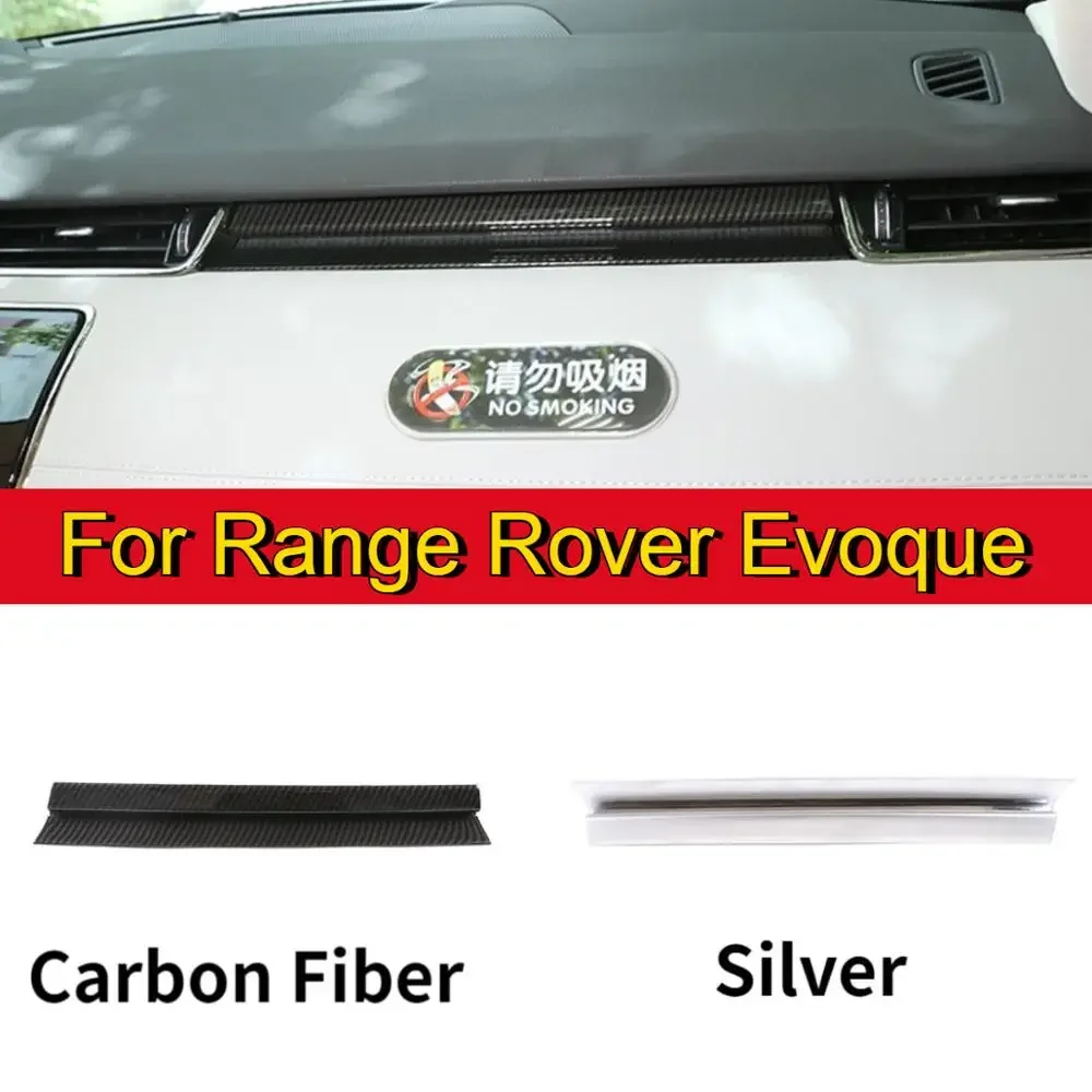 

For Range Rover Evoque L551 2019-20 ABS Chrome/Carbon Fiber Texture Dashboard Instrument Decorative Panel Trim Car Accessories