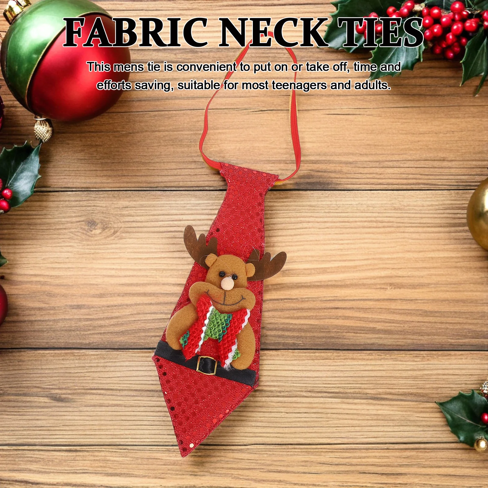 6 قطع ربطات عنق عيد الميلاد للرجال مطبوعة احتفالية خفيفة الوزن وناعمة ومريحة لحفلات عيد الميلاد وحفلات الزفاف ملابس يومية للرجال