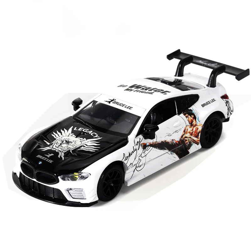 

1:32 BMW M8 GTE Supercar Alloy Model Car Toy Diecasts Metal Casting Sound and Light Car Toys For Children Vehicle