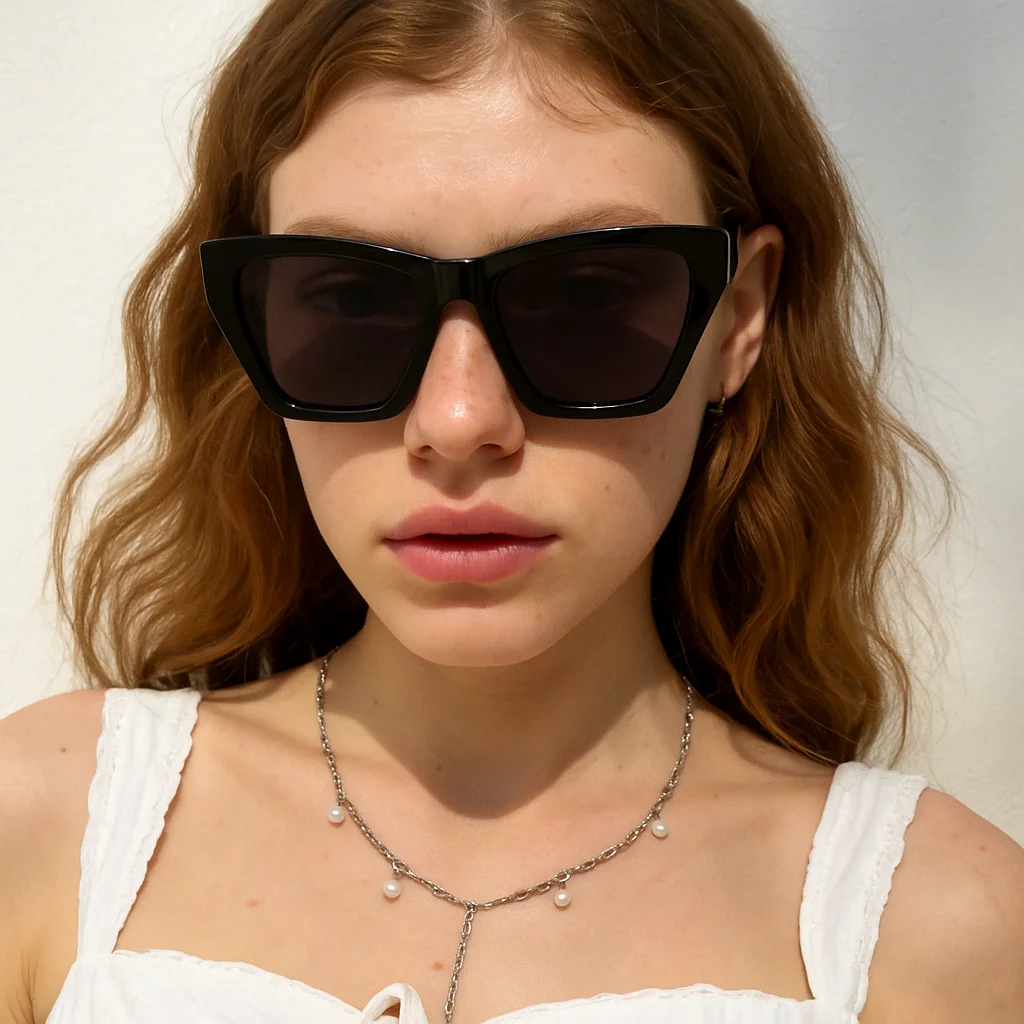 

Color-Block Frame Sunglasses: Unique Design, Stylish & Versatile, Fashionable & Practical