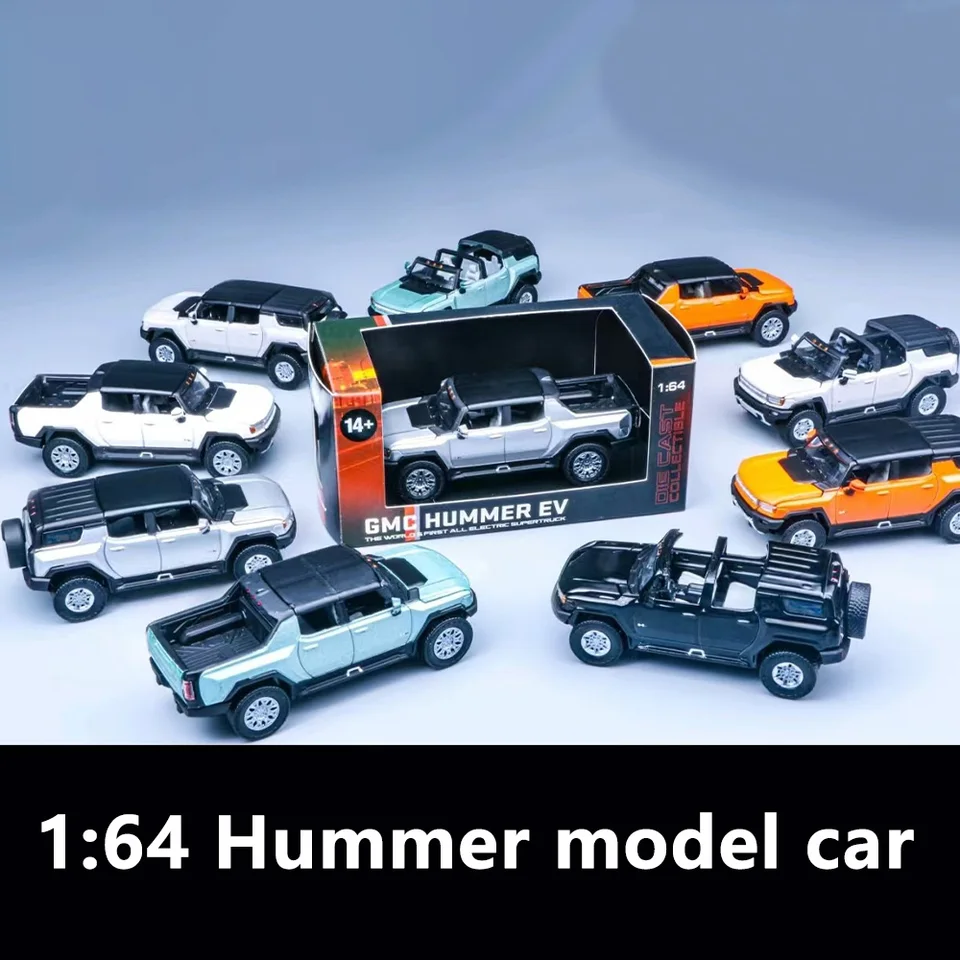 1/64 Scale Model Car HUMMER EV Special Edition Alloy Diecast Toys