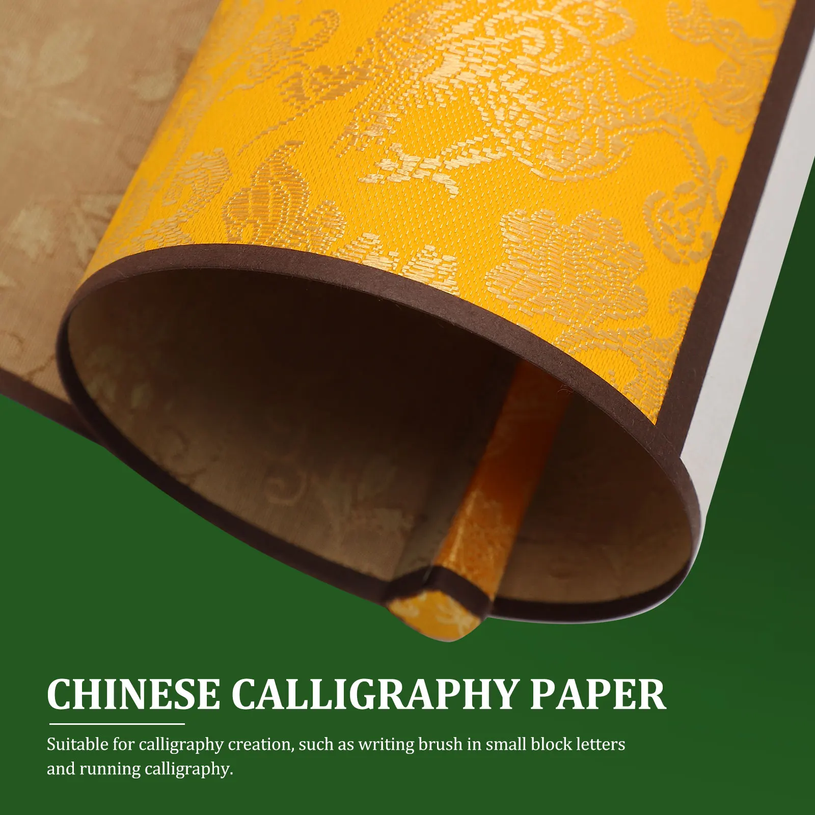 

Blank Rice Paper Scroll 30cmx3m Gold Dragon Half Calligraphy Painting Practice Wall Mounting Storage Box Supplies