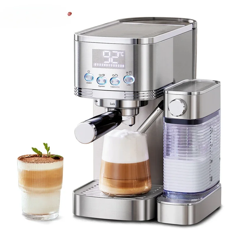 

Fully semi-automatic Italian coffee machine, milk foam machine, integrated household small coffee machine, cross-border spot