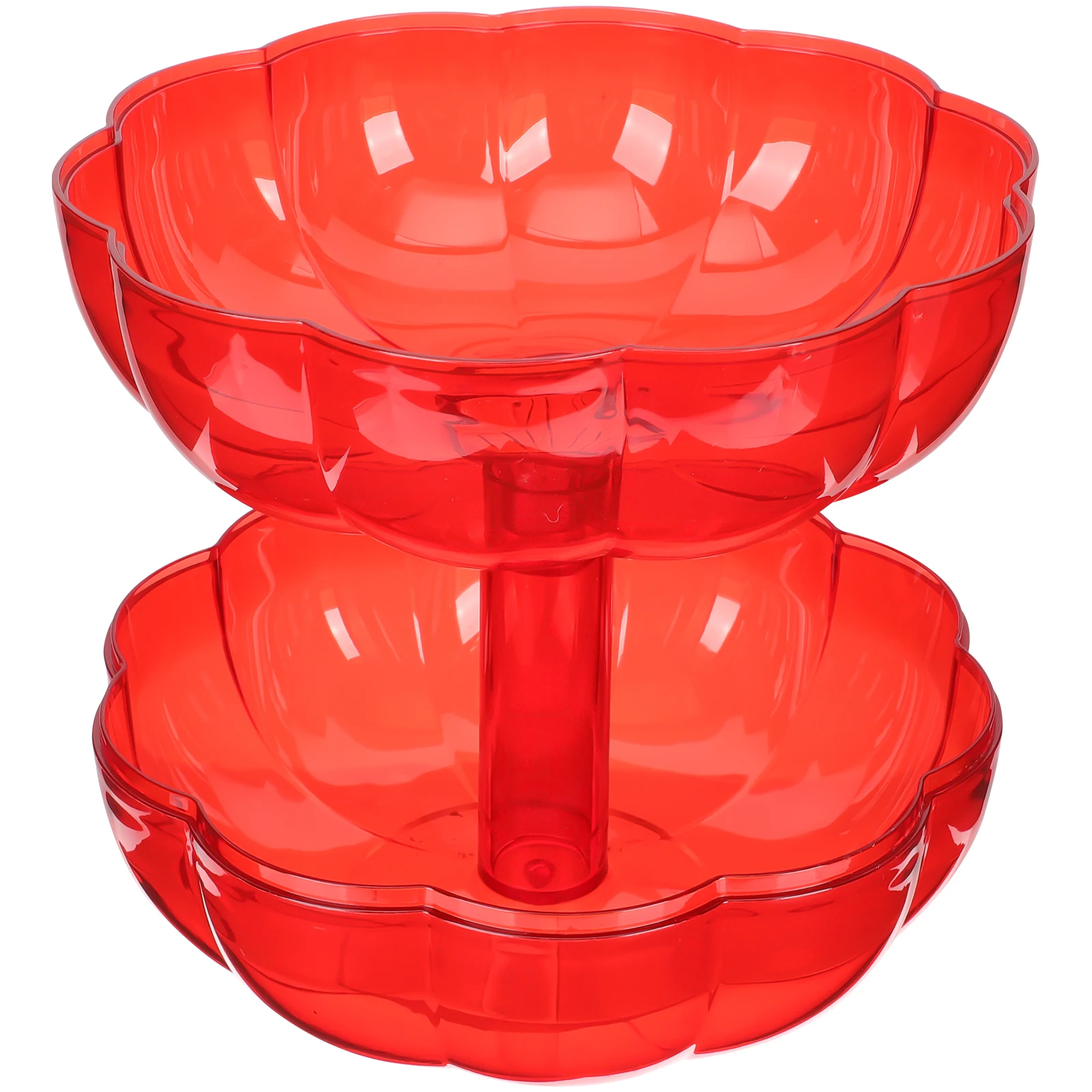 

Pumpkin Containers Lids Fall Jar Decorative Plastic Hamper Dish Red Storage Dust Proof Hygiene Transparent Lid Party